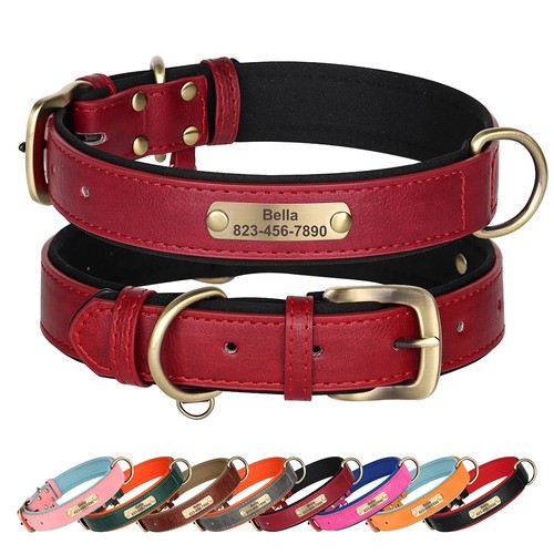 Dog collar personalised soft - collar,