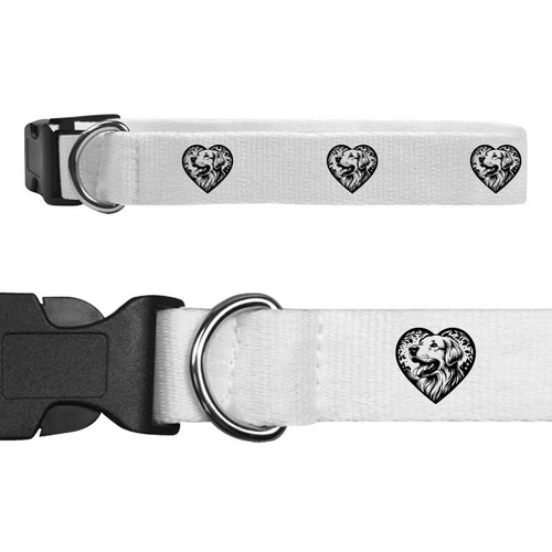 Golden retriever love heart - 'golden,