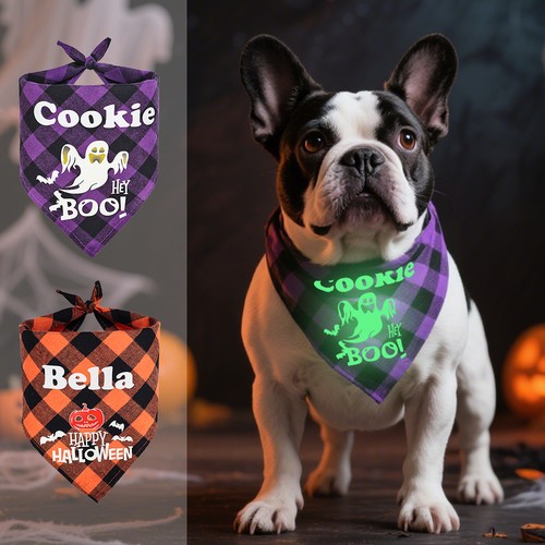 Personalised dog bandana with - personalised,